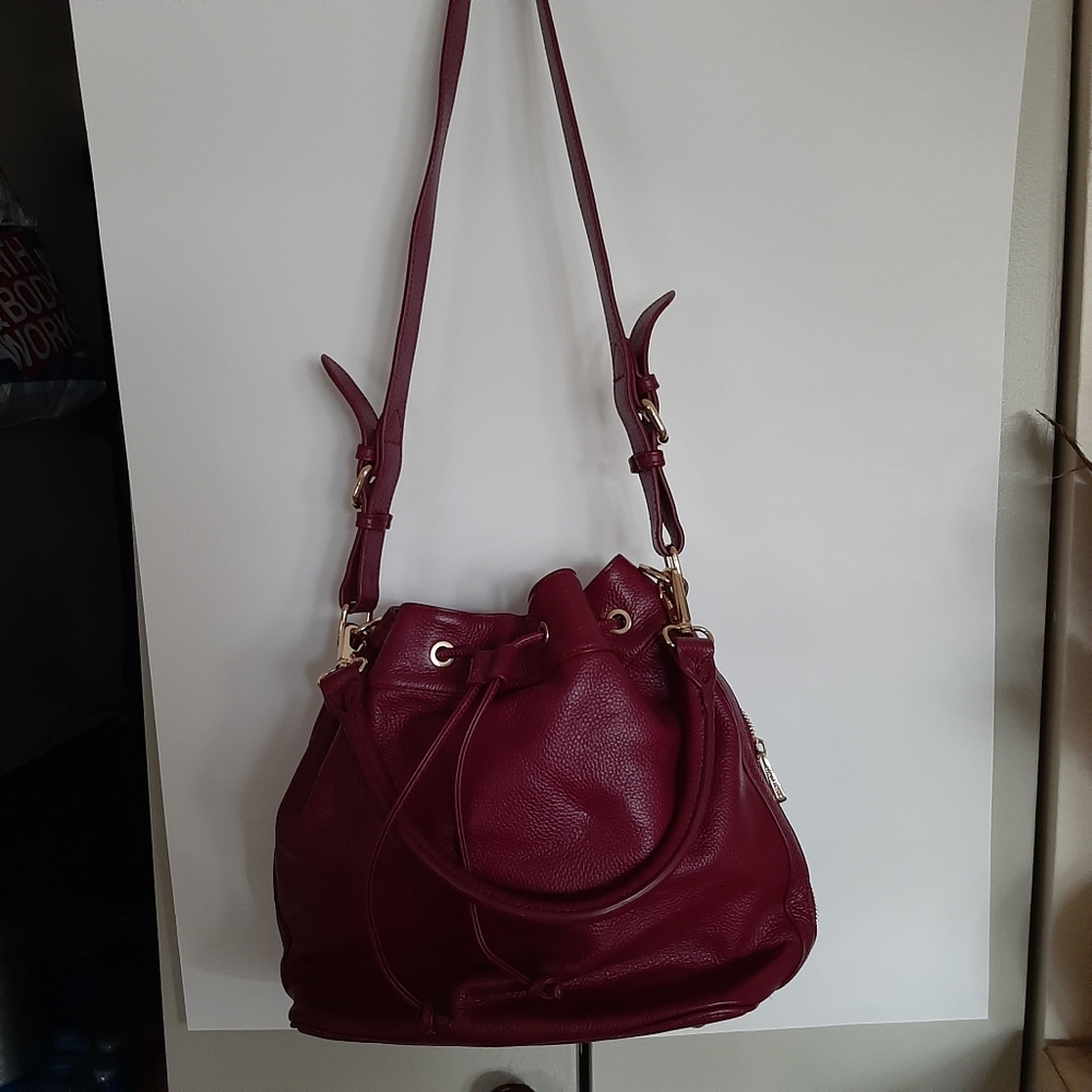 ORADELPHINE bucket purse Cranberry color